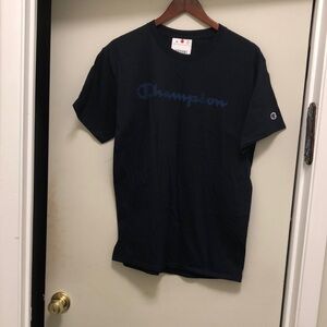 Champion Black Short Sleeve Tee